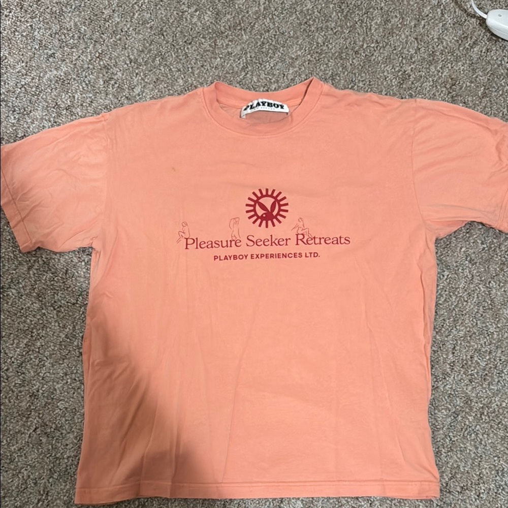 PLAYBOY Orange Short Sleeve Tee